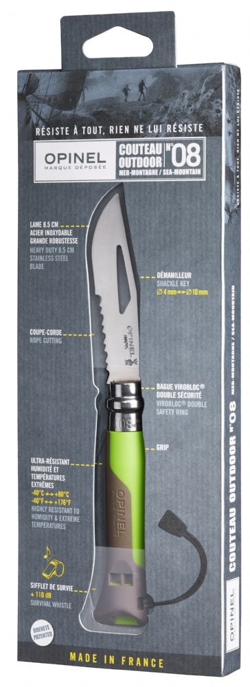 Opinel Упаковка функциональных ножей Opinel №8 Outdoor Eart