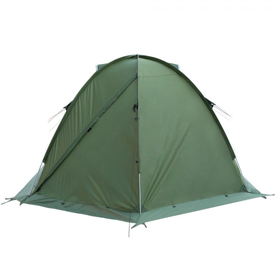Tramp Легкая трехместная палатка Tramp Rock 3 (V2) с юбкой