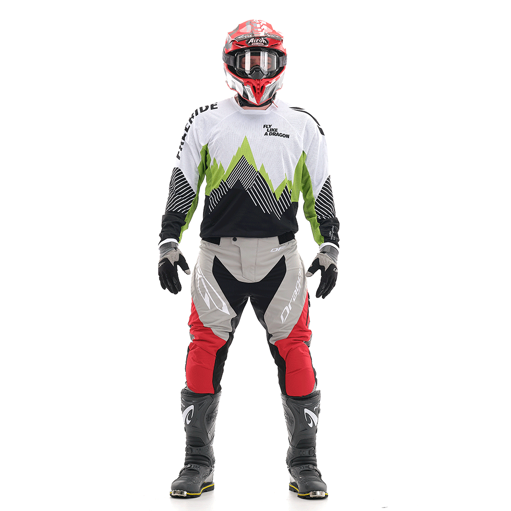 DRAGONFLY Брюки Эндуро Freeride DF Grey-Red (Короткие)