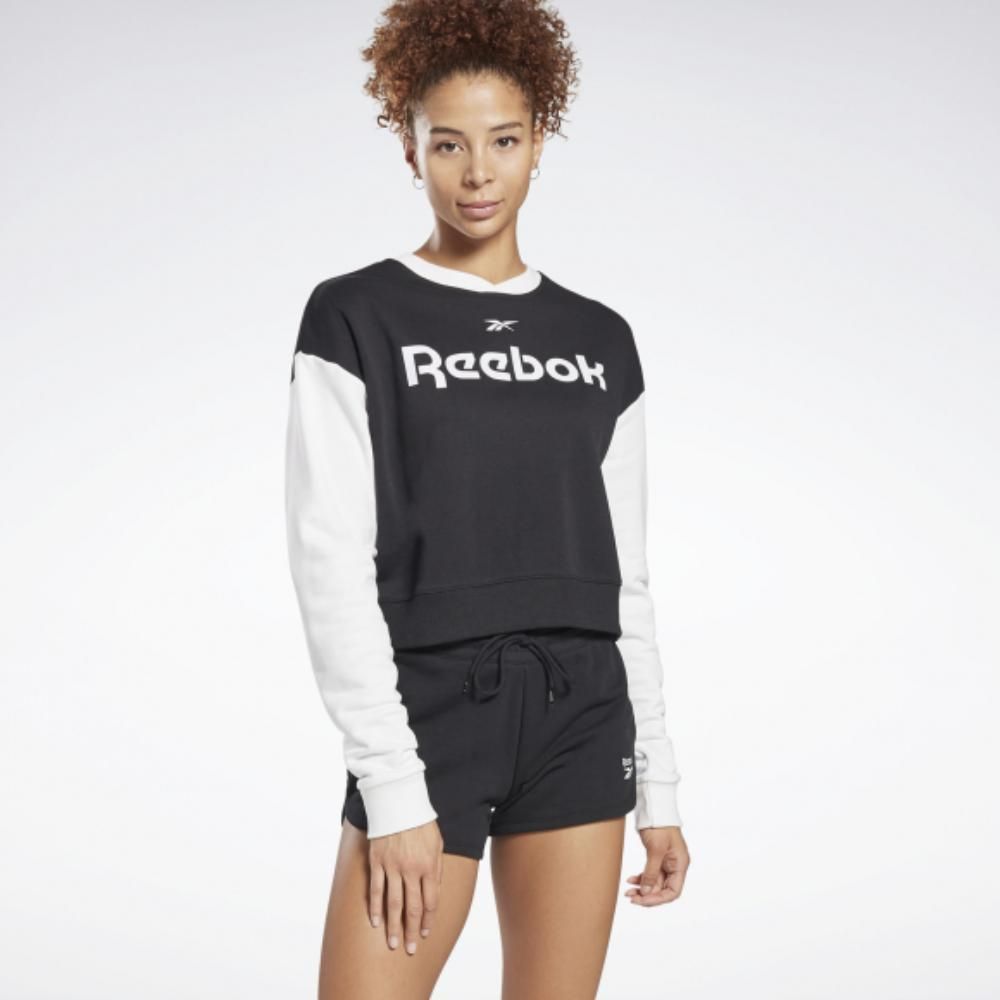 Reebok Удобный женский джемпер Reebok Te Linear Logo Fashion Crew