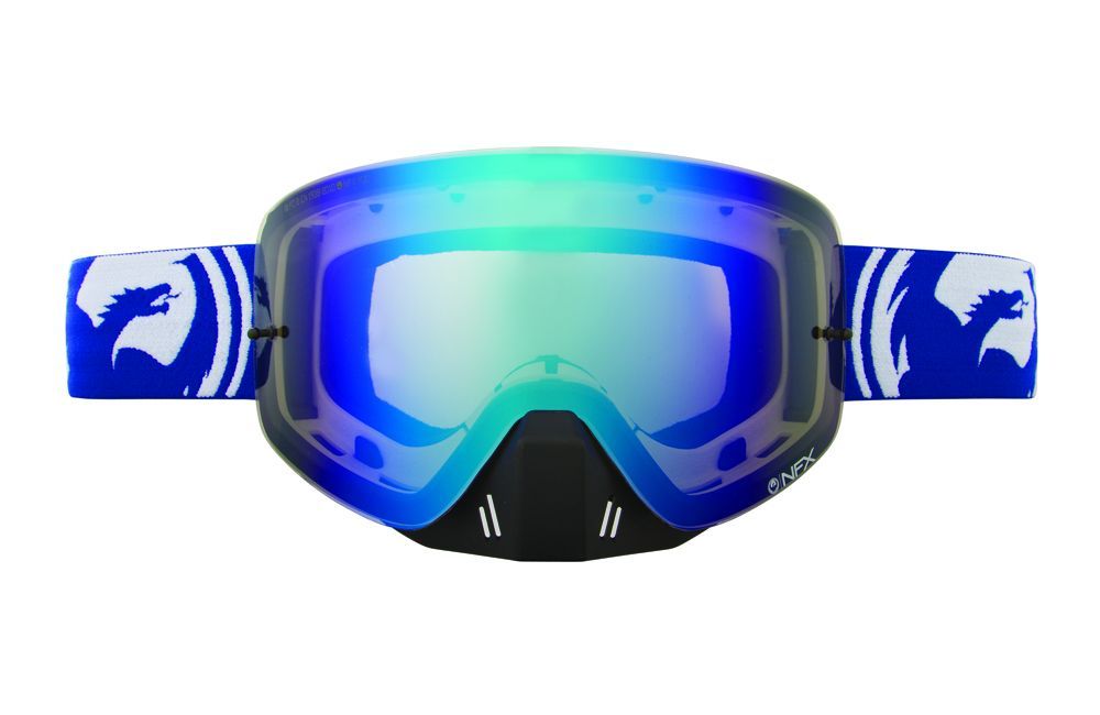 Dragon Alliance Спортивная маска оправа линзы Dragon Alliance NFX ( Blue White Split, Blue Steel + Clear)