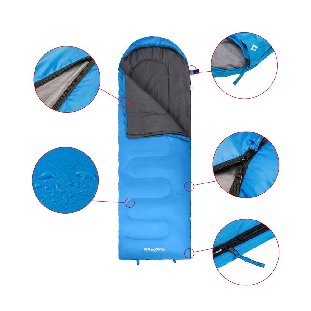 KingCamp Спальный мешок King Camp 3222 Oasis 250XL -3 левый (комфорт +7)