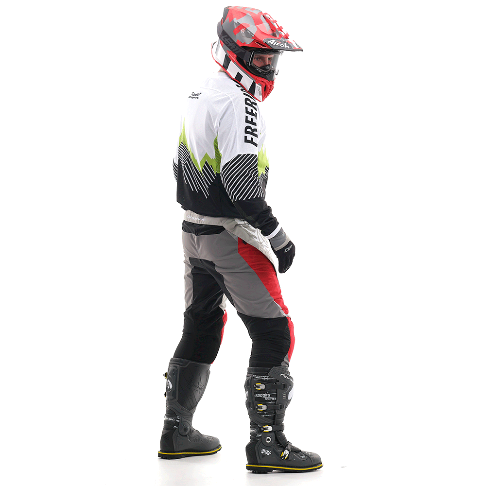 DRAGONFLY Брюки Эндуро Freeride DF Grey-Red (Короткие)