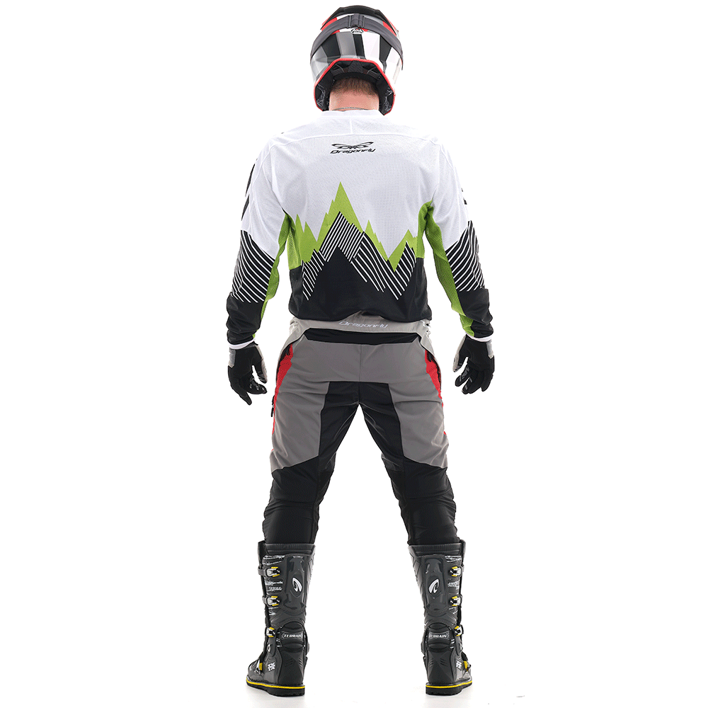 DRAGONFLY Брюки Эндуро Freeride DF Grey-Red (Короткие)