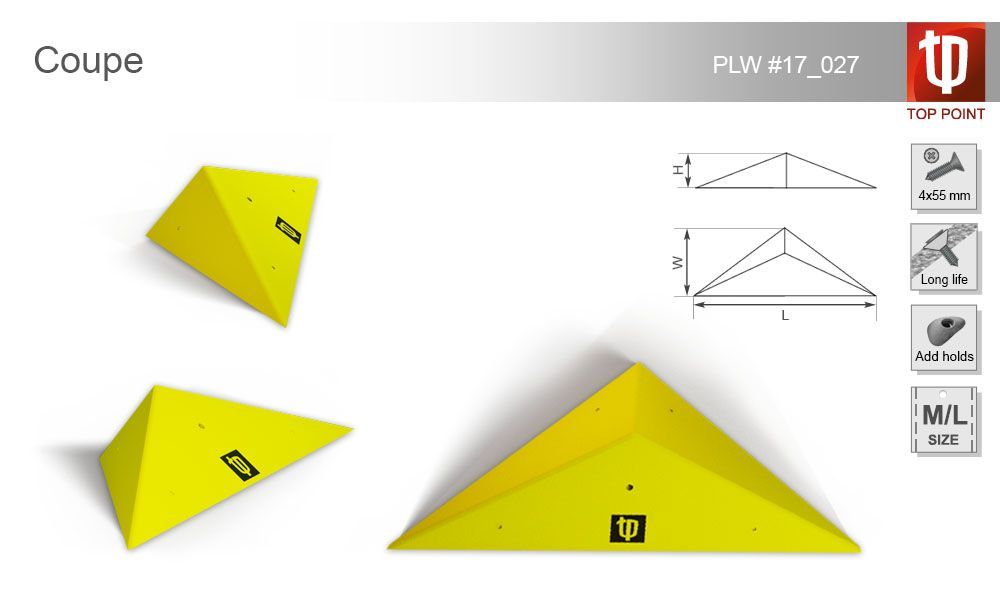 Top Point Накладной рельеф для скалолазания Top Point Coupe