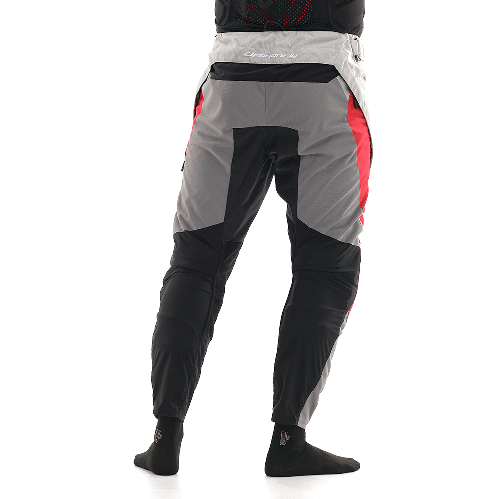 DRAGONFLY Брюки Эндуро Freeride DF Grey-Red (Короткие)