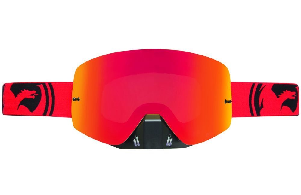 Dragon Alliance Спортивная маска оправа линзы Dragon Alliance NFXs ( Red-Black Split, Red Ion + Clear)