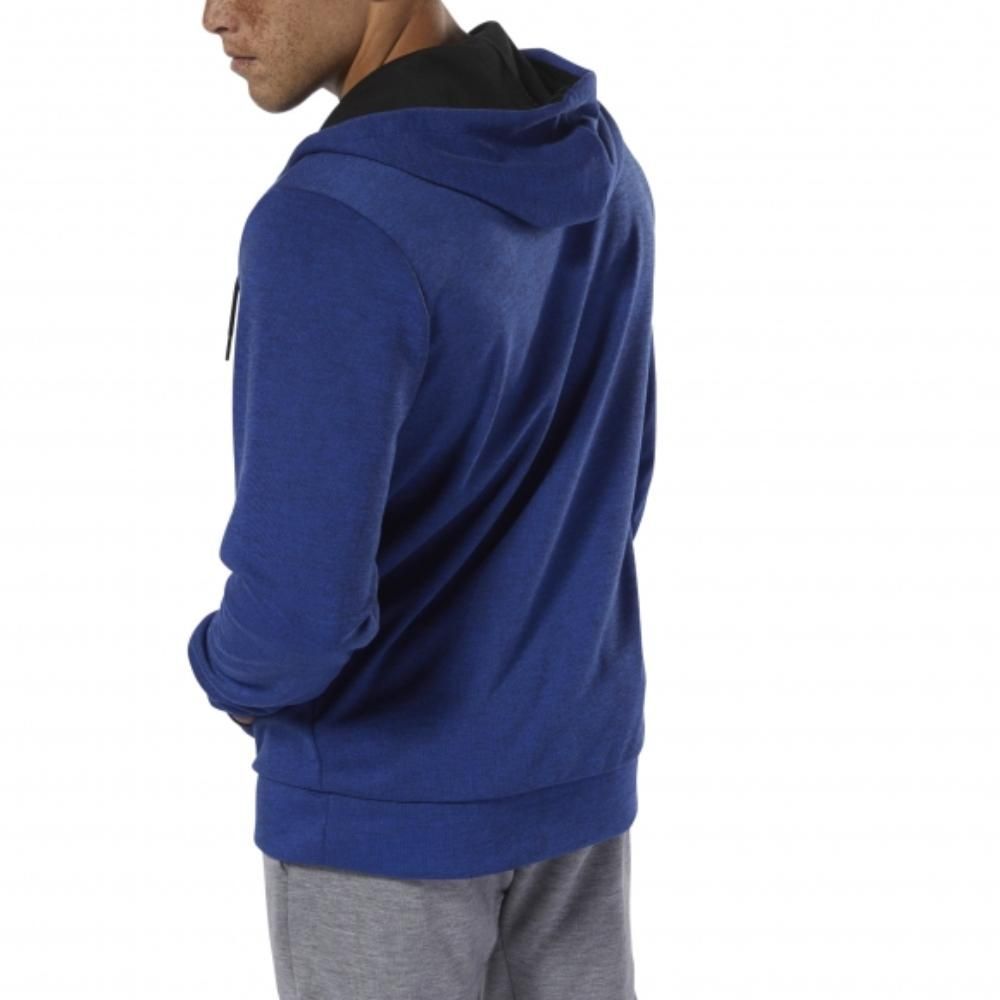 Reebok Удобная мужская толстовка Reebok Wor Mel Dbl Kn Fz Hoodie