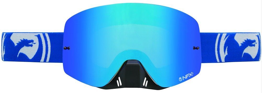 Dragon Alliance Спортивная маска оправа линзы Dragon Alliance NFXs ( Blue-White Split, Blue Ion + Clear)