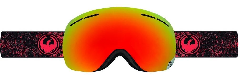 Dragon Alliance Маска для сноуборда оправа линзы Dragon Alliance X1s ( Energy Scarlet, Red Ion + Yellow Blue Ion)