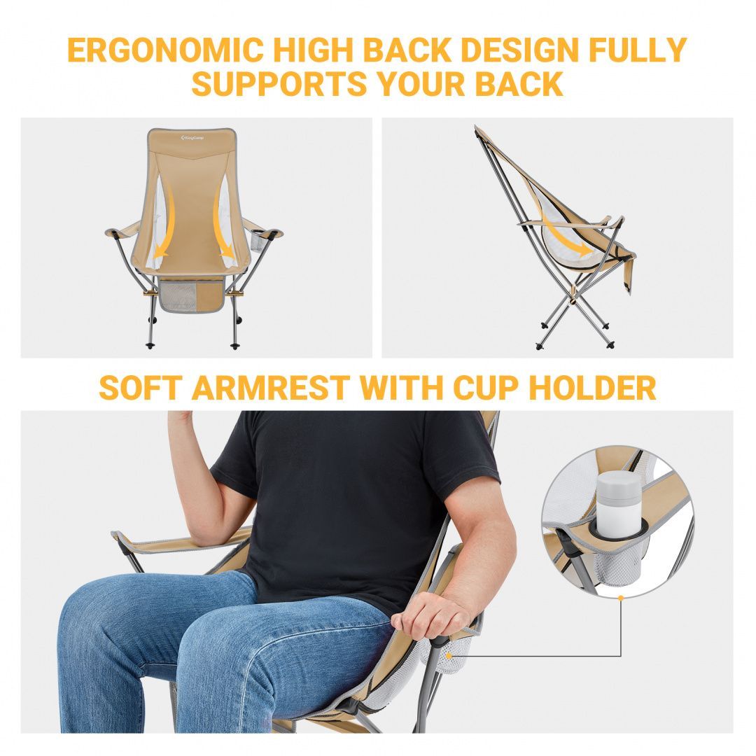 KingCamp Складное комфортное кресло KingCamp 2015 Ultralight Arm Chair
