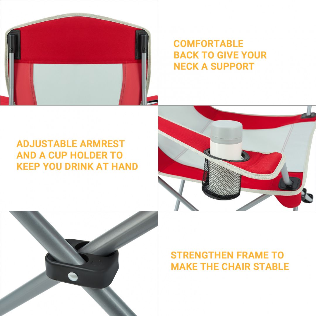 KingCamp Прочное кресло с подлокотниками King Camp 3818 Arms Chair