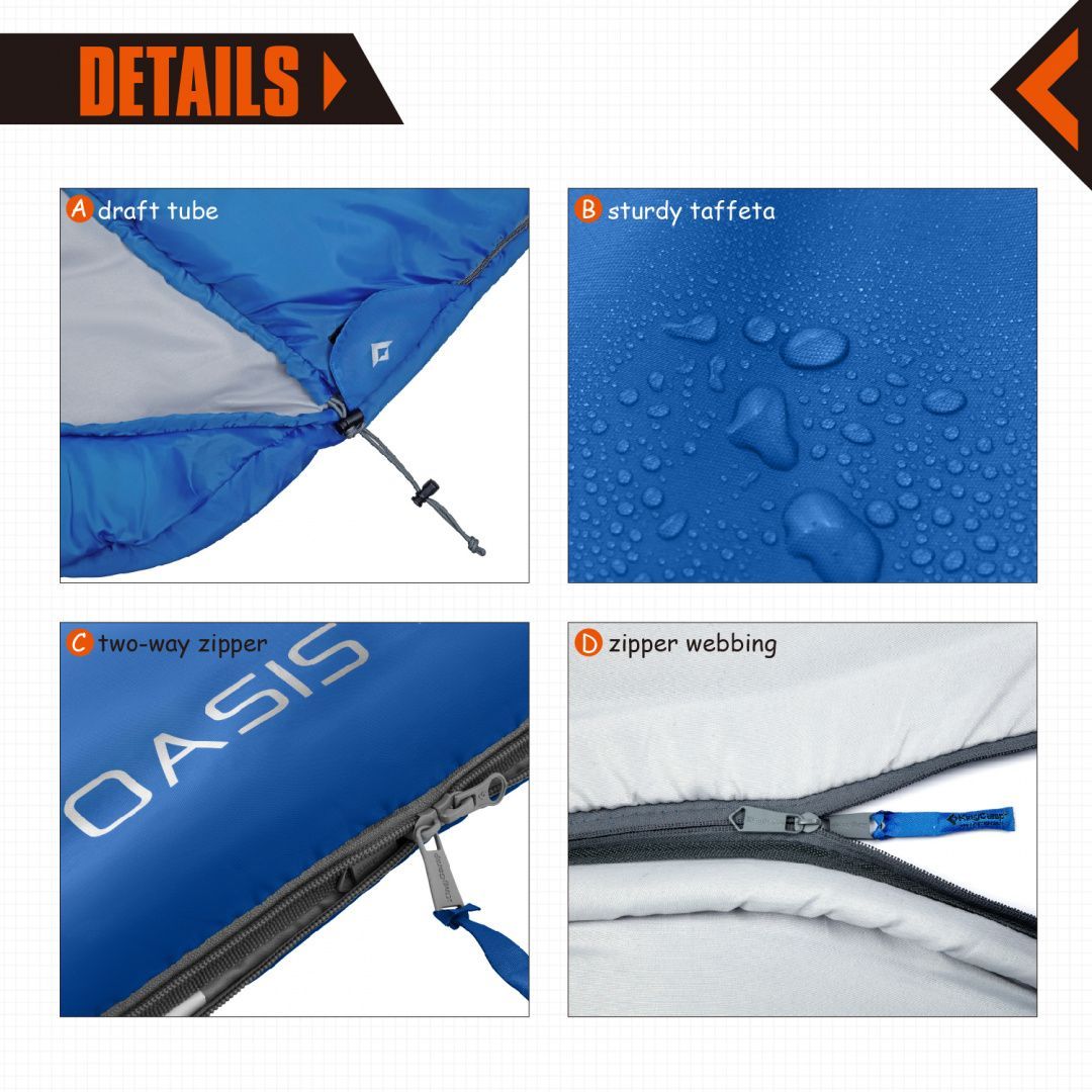 KingCamp Спальный мешок King Camp 3222 Oasis 250XL -3 левый (комфорт +7)