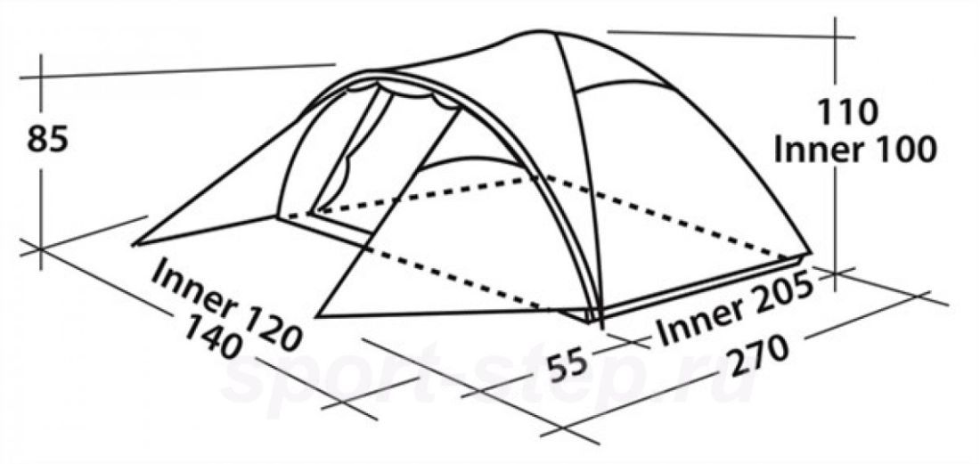 Easy Camp Палатка треккинговая для двоих Easy camp Quasar 200