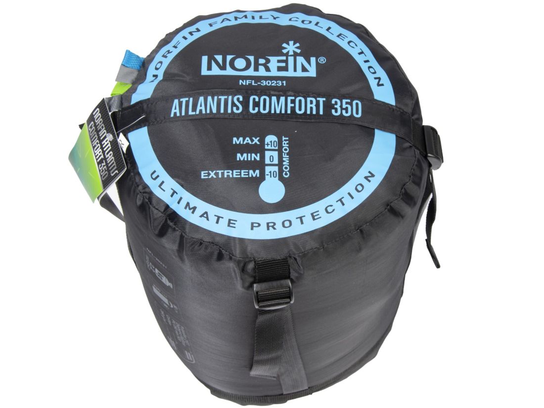 Norfin Спальный мешок-одеяло левый Norfin Atlantis Comfort 350 L (комфорт 0 С)