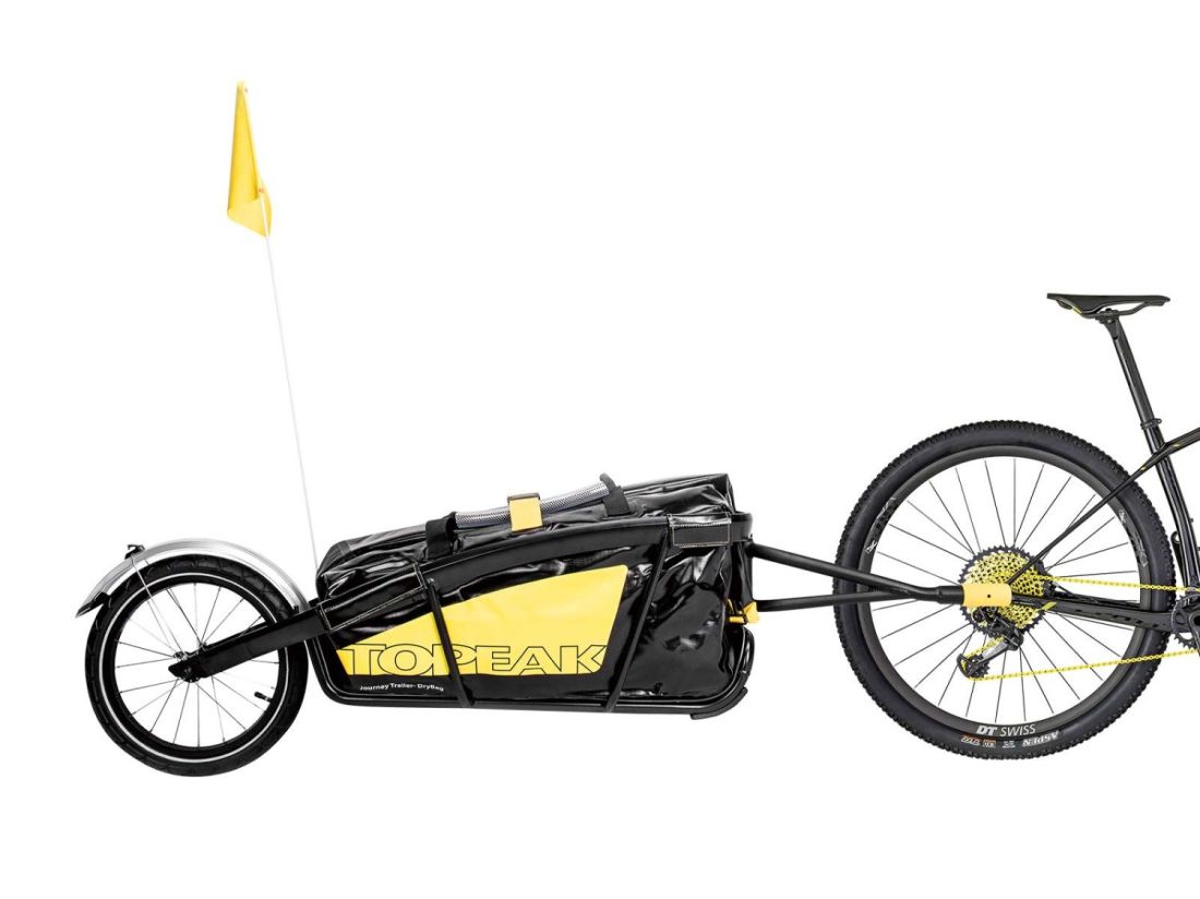  Удобный велоприцеп Topeak Journey Trailer TX Aluminum Main Frame W/Waterproof Bag W/16" Wheel/Rear