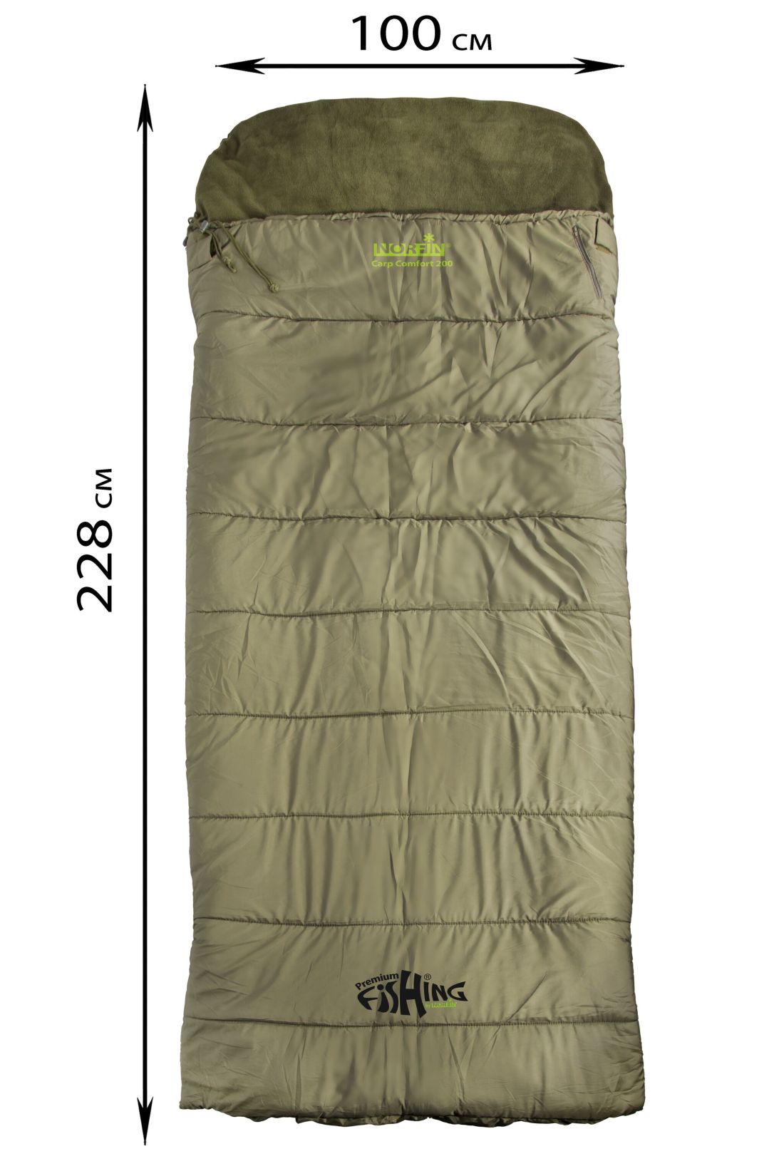Norfin Мешок-одеяло спальный Norfin Carp Comfort 200 L/R