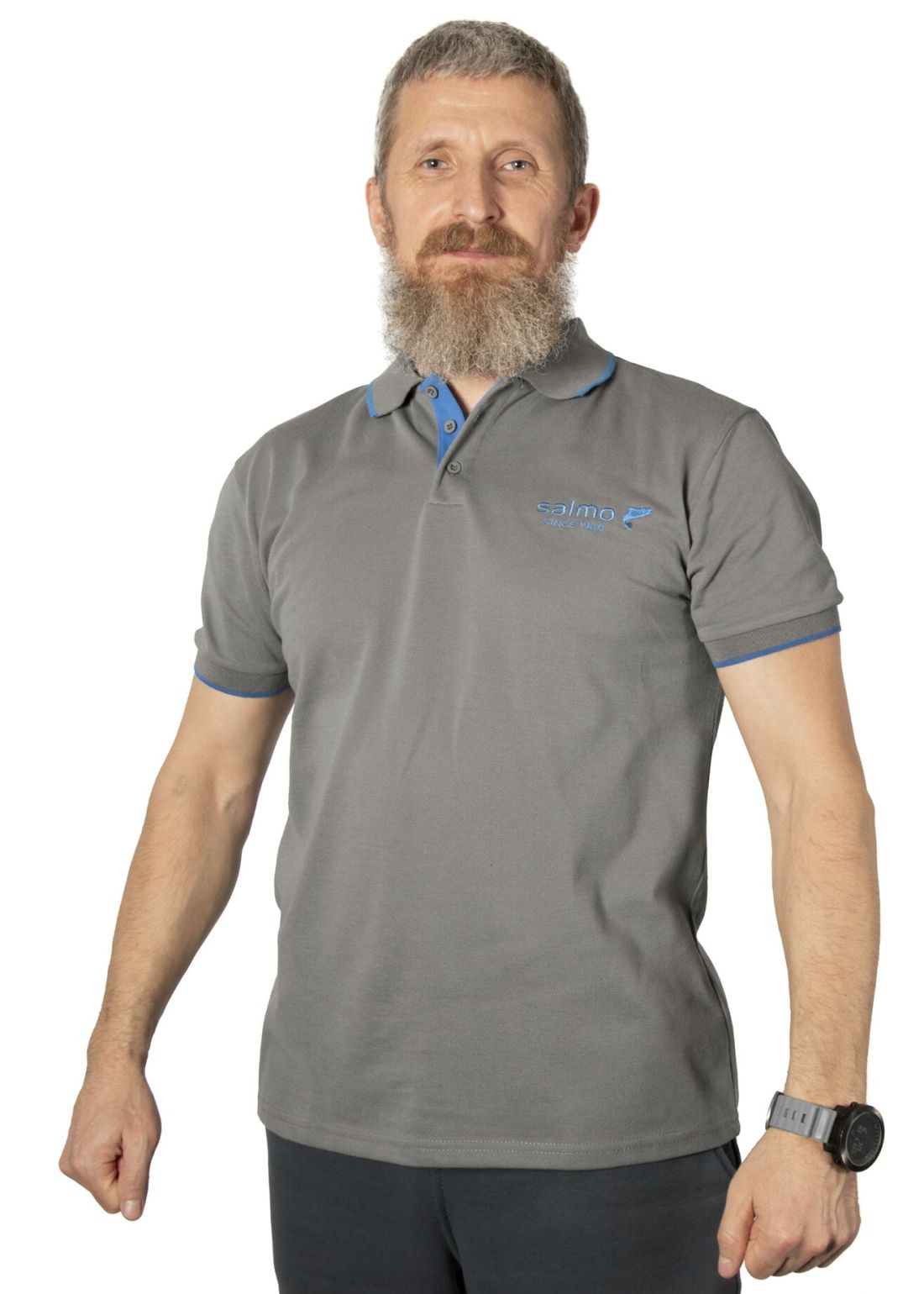 Salmo Рубашка поло Salmo GREY 