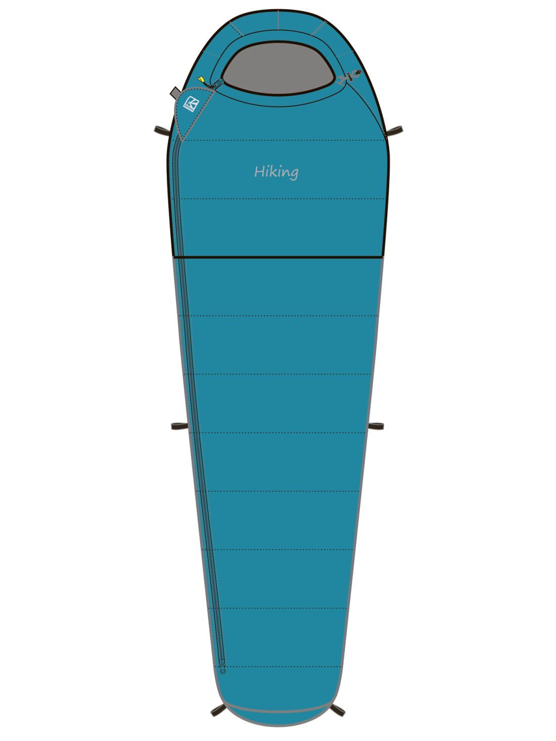 Bask Спальный мешок пуховый левый Bask Hiking V2 XL (комфорт -1С)