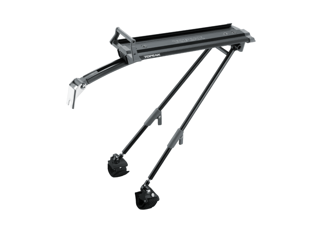 TOPEAK Надежный багажник со стойками на клипсах Topeak Roadie Rack With Rx Quick Track Plate