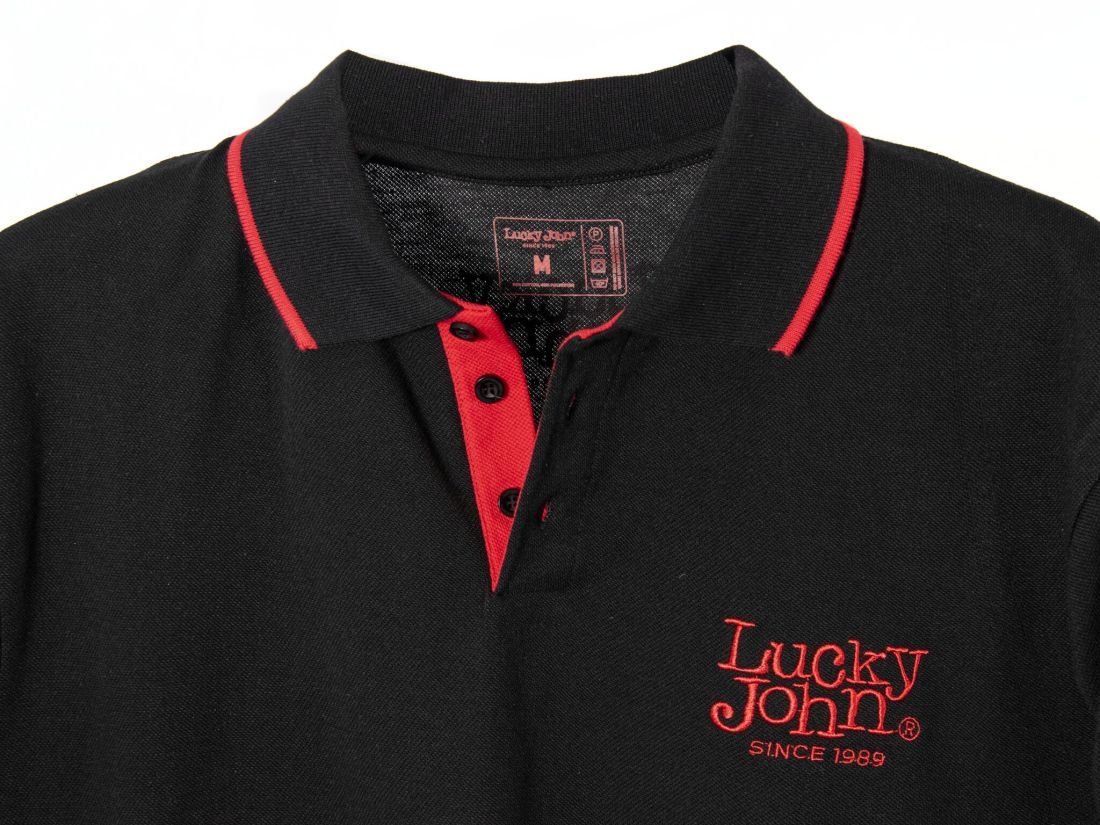 Lucky John Рубашка поло Lucky John BLACK 