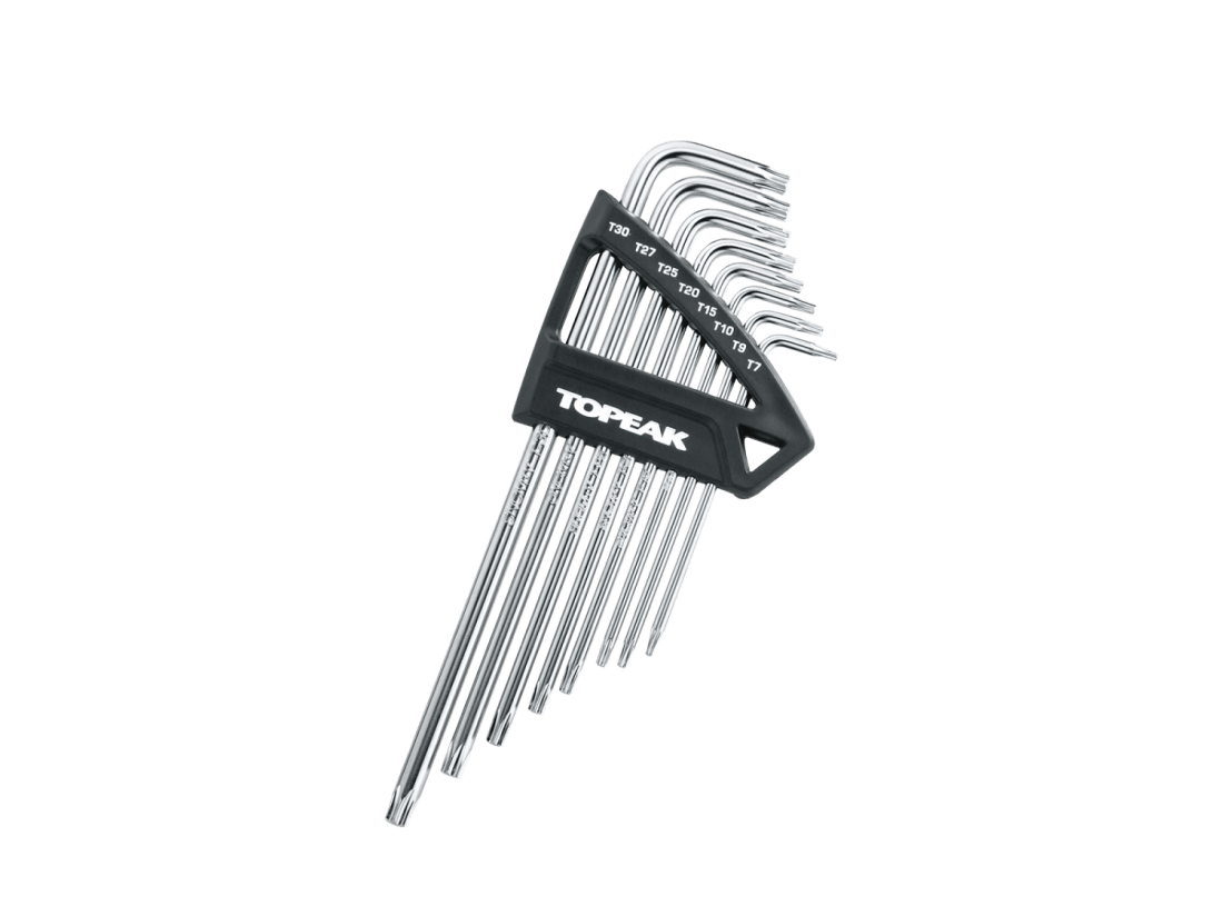 TOPEAK Удобный набор ключей Topeak Torx Wrench Set T7/T9/T10/T15/T20/T25/T27/T30