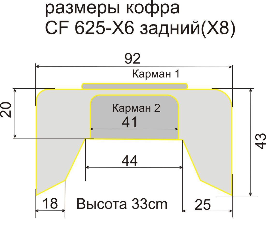 Baseg Кофр для квадроцикла сумка на багажник задний Baseg CF 625-X6 ( ) (X8)