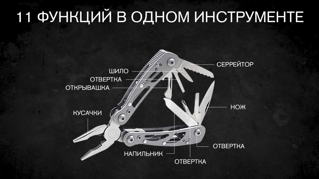 Ganzo Карманный мультитул Ganzo G104S