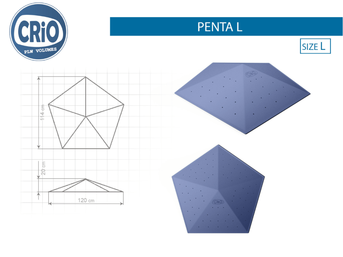 Crio Holds Яркий рельеф для скалолазания Crio Holds Penta L