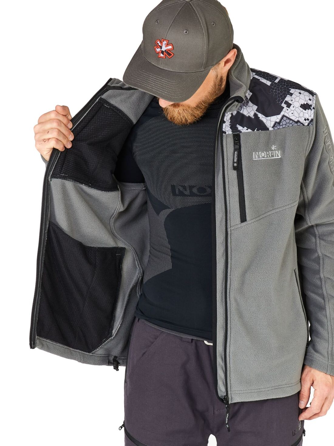 Norfin Джемпер флисовый Norfin Glacier Camo