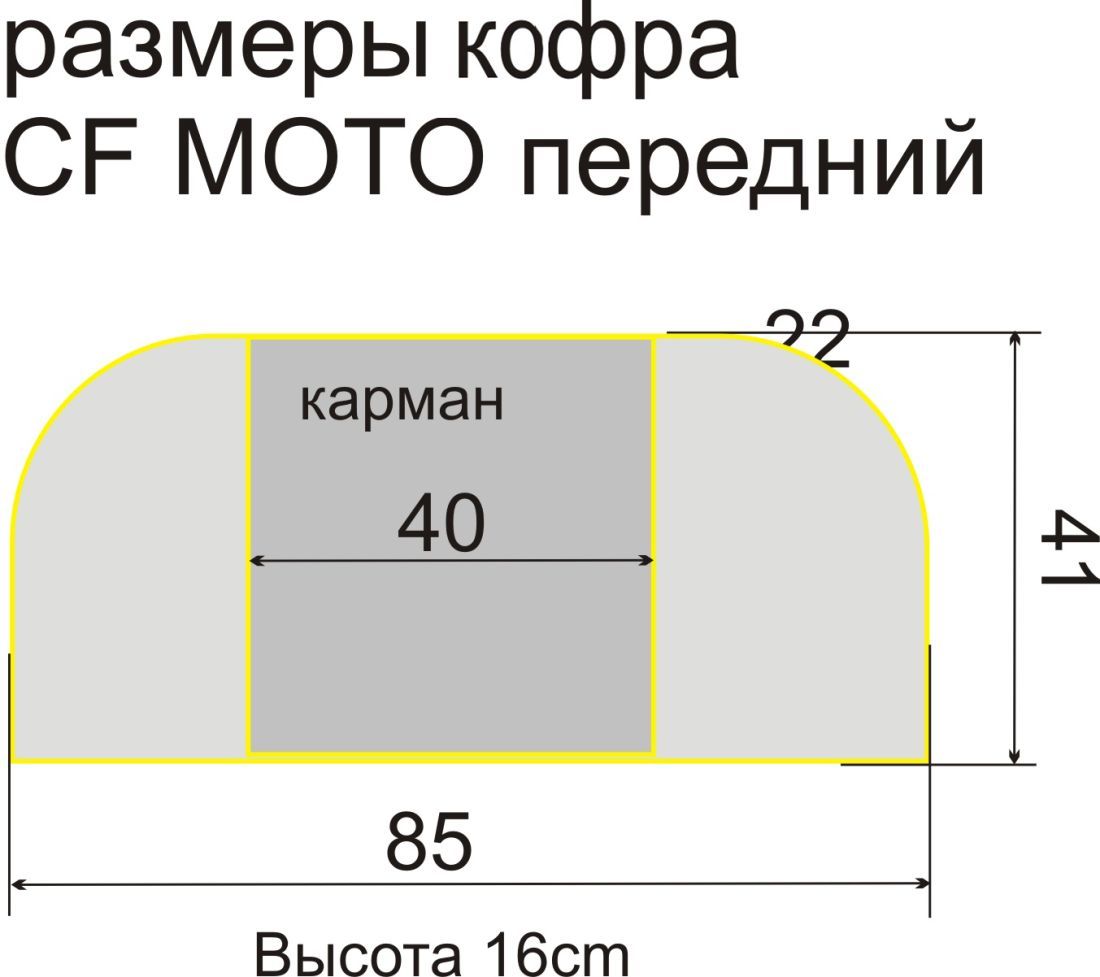 Baseg Сумка для квадроцикла А Baseg CF 500 /CF X6