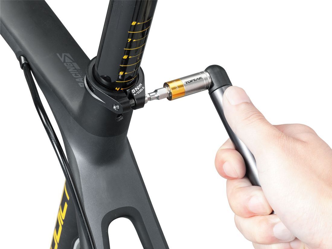 TOPEAK Удобный инструмент динамометрический Topeak Nano TorqBar DX w/4Nm/5Nm/6Nm torque bit & 5 tool bits