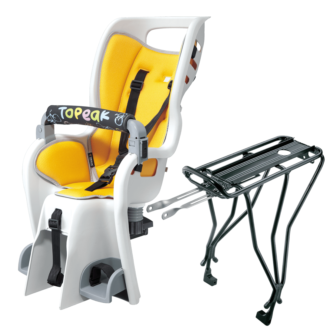 TOPEAK Комфортное кресло с багажником Topeak Babyseat II W/Disc Mount Rack For 26" Wheel