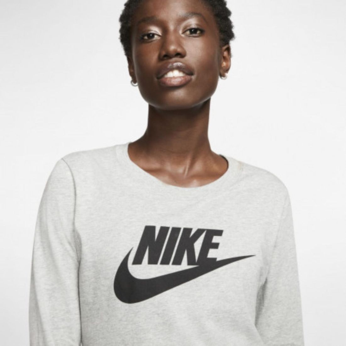 Nike Комфортный женский лонгслив Nike W NSW Tee ESSNTL LS Icon FTR