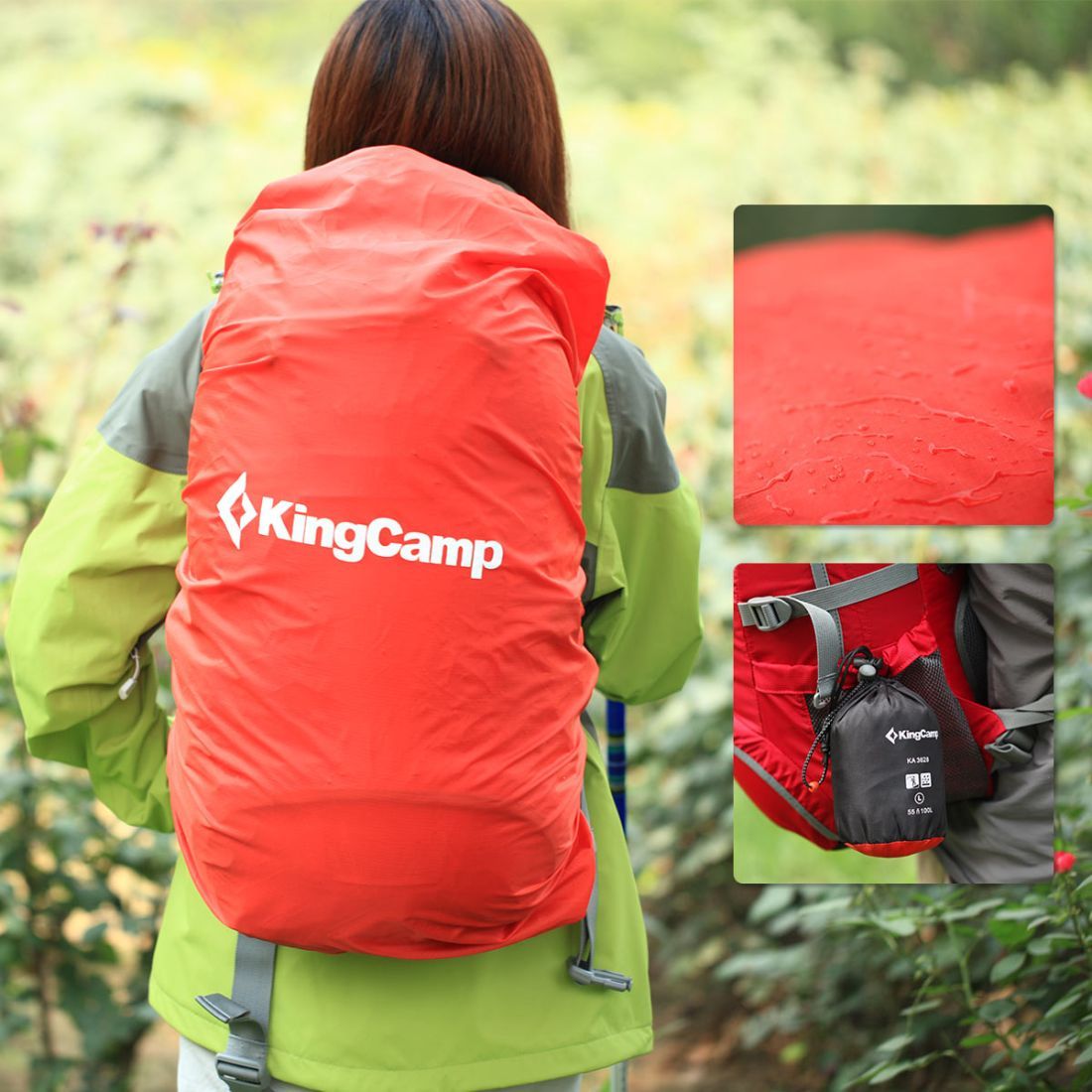 KingCamp Чехол-накидка на рюкзак King Camp 3626 Rain cover S