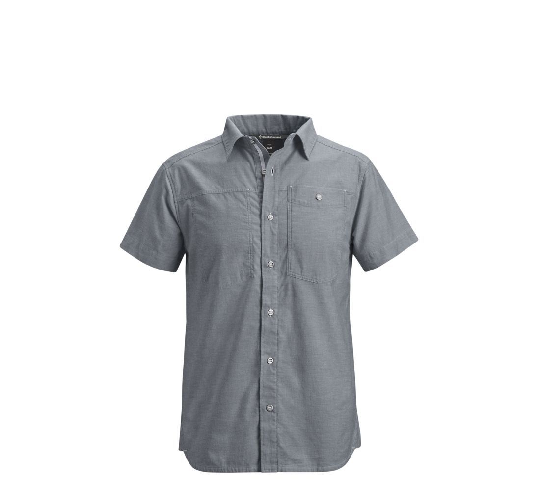 Black Diamond Хлопчатобумажная рубашка Black Diamond M's S/S Chambray Modernist Shirt