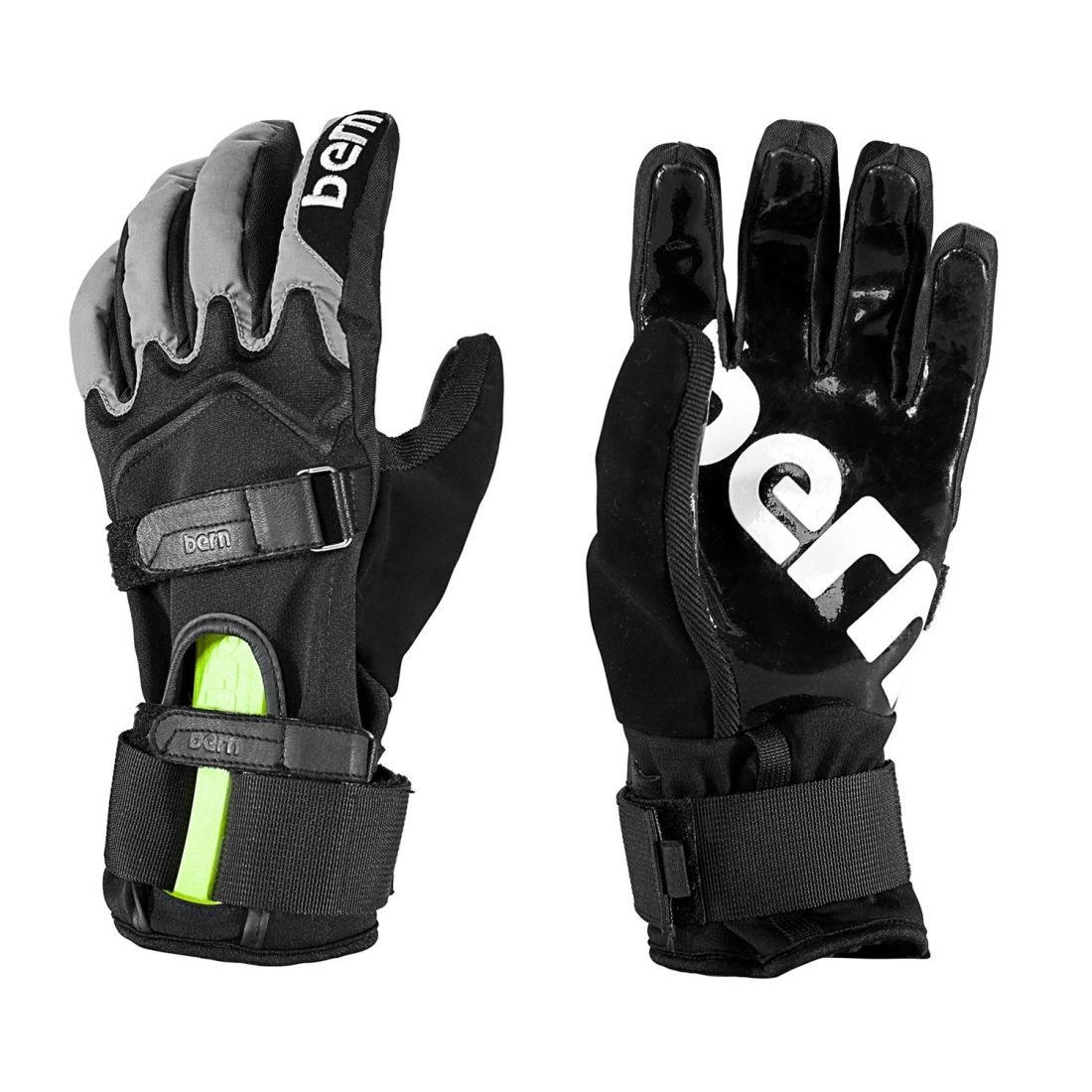 Bern Сноубордические перчатки с защитой Bern Men's Synthetic Gloves w/Removeable Wrist Guard