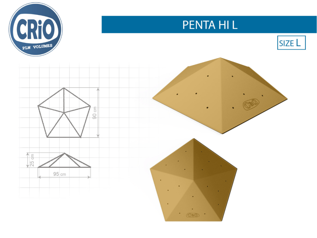 Crio Holds Накладной рельеф для скалолазания Crio Holds Penta Hi L