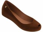 Бархатистые балетки для девочки Melissa Ultragirl Maxi Flocado Inf Melissa Бархатные балетки Melissa Ultragirl Maxi Flocado Inf