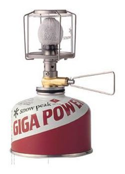 Snow Peak Туристическая газовая лампа Вт Snow Peak Giga Power 80 GL-100