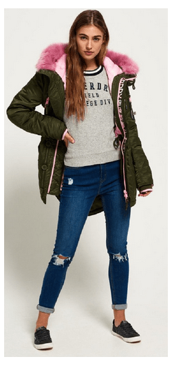 SuperDry Sport & Snow Зимняя длинная куртка Superdry SD-L Parka