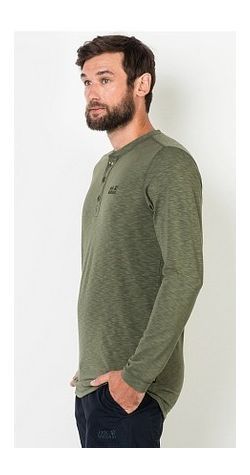 Jack Wolfskin Футболка демисезонная мужская Jack Wolfskin Winter Travel Henley Men