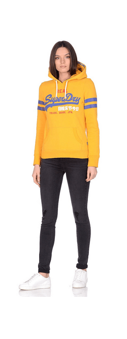 SuperDry Sport & Snow Спортивная женская кофта с капюшоном Superdry