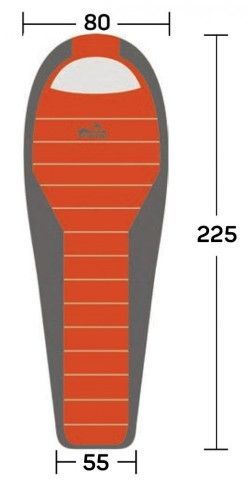 Tramp Синтетический спальник-кокон с левой молнией Tramp Fjord T-Loft Regular (комфорт 0°С)