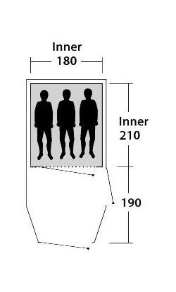 Outwell Палатка с тамбуром трехместная Outwell Earth 3