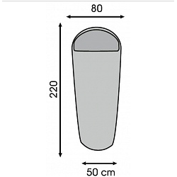 Talberg Хлопковый вкладыш для спальника очень мягкийTalberg Sheet Liner Mummy