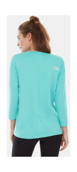 The North Face Футболка из хлопка The North Face Light Ls Tee Retro Green