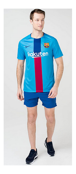 Nike Футболка с логотипом команды Nike FCB M NK Dry SQD Top SS GX 2