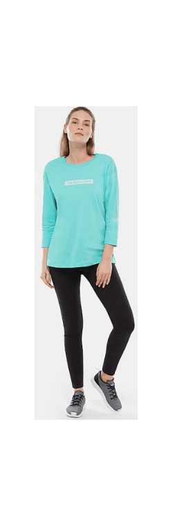 The North Face Футболка из хлопка The North Face Light Ls Tee Retro Green