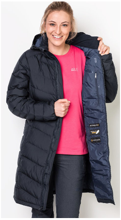 Jack Wolfskin Женское пальто с пуховым утеплителем Jack Wolfskin Selenium Coat